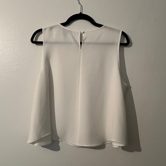 TOPSHOP WHITE SWING TANK TOP BLOUSE - Picture 2 of 6